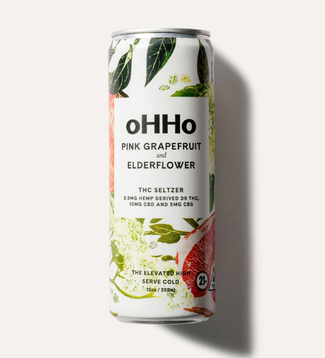 Ohho - Pink Grapefruit and Elderflower Seltzer